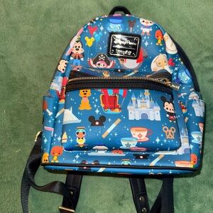 Disneyland Parks Blue Icons Mini Backpack - Loungefly Style